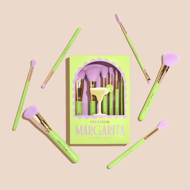 Elevate your makeup routine with the Spectrum Margarita 6 Piece Brush Set, featuring a curated selection of face, eye, and brow brushes inspired by vibrant cocktail shades. This essential set includes the B13 brush for flawless application, the A05 cheek brush for sculpting, and the B08 brush to brighten under eyes or add highlights. Blend eyeshadow seamlessly with the B06 brush, and define your crease and lash line with the A12 fluffy pencil. Complete your look with the A24 brow styler for perfectly shaped brows. Ideal for women who love bold beauty.