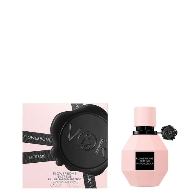 Experience the bold allure of Viktor&Rolf Flowerbomb Extreme Eau de Parfum Intense, a captivating fragrance for women that redefines luxury. This powerful scent opens with juicy raspberry notes, leading to a rich bouquet of Jasmine, Rose Absolute, and Orange Blossom. The base features an intoxicating vanilla bean extract that creates an ultra-addictive aura, leaving a lasting impression. Housed in a stunning matte pink diamond-shaped bottle with a striking black seal, this fragrance is the ultimate expression of femininity and sophistication. Perfect for those who dare to make a statement.