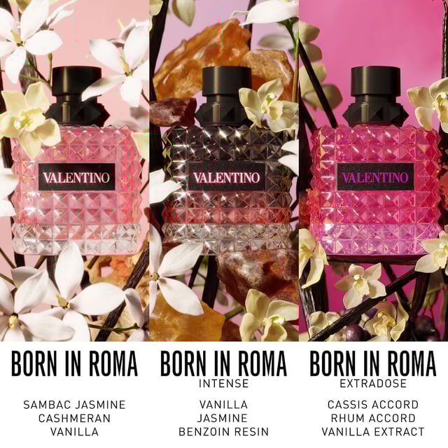 Experience the allure of the Eternal City with Valentino Born In Roma Extradose Donna Perfume Spray. This exquisite floral-ambery fragrance captures the essence of a luxurious Roman night, featuring an intense blend of vanilla and captivating rum and cassis notes. Perfect for the passionate woman, this perfume invites you to explore your inner self and embrace your uniqueness. Whether for a special occasion or everyday wear, dare to be extraordinary with this 50ml scent that embodies elegance and charm.