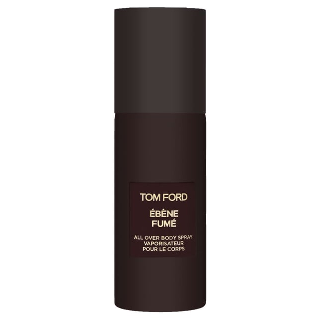 Tom Ford Private Blend Ébène Fumé All Over Body Spray - 150ml Experience the luxurious allure of Tom Ford's Private Blend Ébène Fumé All Over Body Spray. This unisex fragrance delivers a warm and smoky aroma, featuring a captivating blend of palo santo, cistus absolute, and invigorating black pepper. As it unfolds, deeper notes of dark ebony wood and sumptuous leather create an indulgent scent experience that lingers throughout the day. Perfect for any occasion, this 150ml body spray is designed for those who appreciate the finer things in life. Elevate your fragrance game with this exquisite scent.