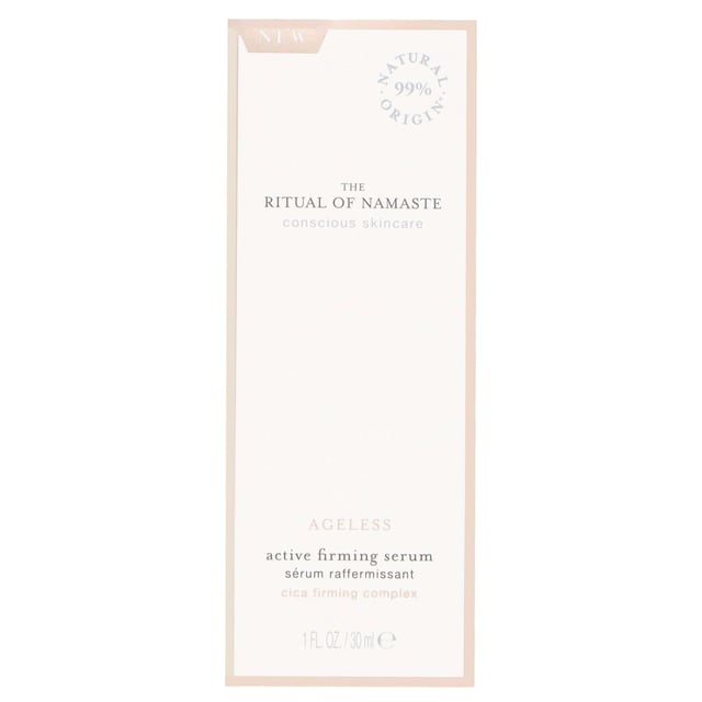 Experience the rejuvenating power of Rituals The Ritual of Namaste Firming Serum. This luxurious serum boasts over 93% natural origin ingredients and plant-based alternatives to retinol, designed to lift and firm your skin for a more youthful appearance. It enhances skin elasticity, visibly reduces wrinkles, and fine lines, making it an essential addition to your skincare routine. Suitable for vegans, simply apply to cleansed skin and follow with your favorite moisturizer. Elevate your beauty regimen with this transformative serum.
