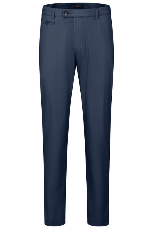 Deze chino's van bugatti zijn gemaakt van een hoogwaardige katoen-elastaanmix en bieden je een perfecte pasvorm en een hoog draagcomfort dankzij de stretchfunctie. Dankzij de ¥moderne pasvorm', rits- en knoopsluiting en duurzame, onderhoudsvriendelijke eigenschappen zijn ze de ideale keuze voor je stijlvolle dagelijkse look.