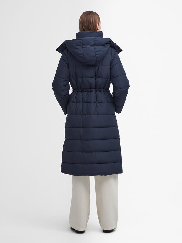 BARBOUR NAVY MANNUE PADDED COAT