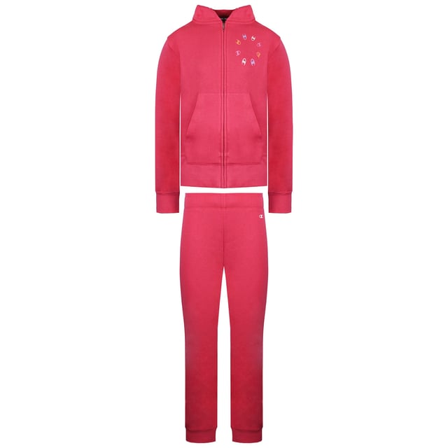 Keep your little one cozy and stylish with the Champion Logo Kids Pink Tracksuit—designed for comfort and durability with a fun, vibrant look. Perfect for active days at school, sports, or casual wear.
Key Features:
Soft Cotton-Blend Fabric: 

Gentle and breathable for all-day comfort.

Vibrant Pink Colour: 

Eye-catching and fun, perfect for kids who love bright styles.

Classic Champion Logo: 

Bold branding adds sporty flair on both jacket and pants.

Zip-Up Jacket with Hood: 

Easy to wear and adjust for warmth.

Elastic Waistband on Pants: 

Provides a secure and comfortable fit for active movement.

Ribbed Cuffs and Hem: 

Ensures the tracksuit keeps its shape wash after wash.

Relaxed Fit: 

Allows freedom of movement for play and activities.

Ideal for everyday adventures, the Champion Logo Kids Pink Tracksuit combines comfort, style, and Champion’s trusted quality.