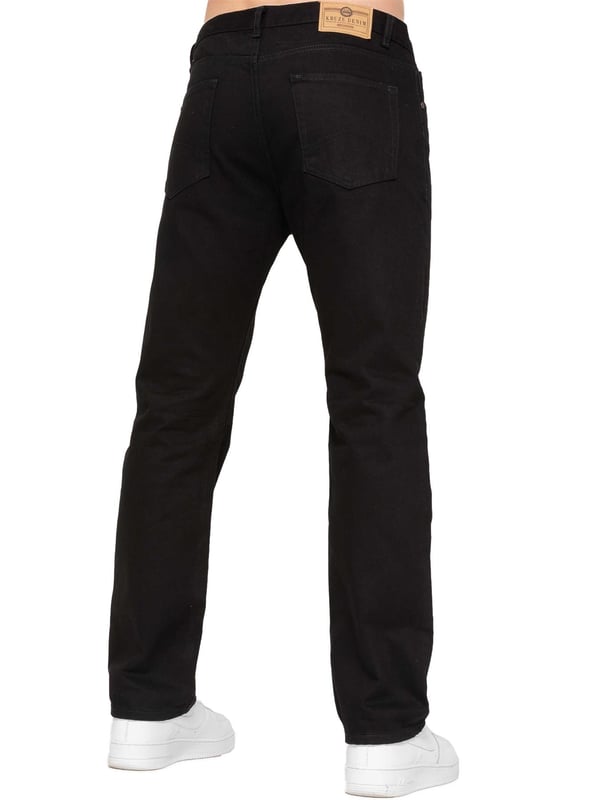 Erleben Sie höchsten Komfort und Stil mit dieser Designer-Jeans für Herren von Kruze, ausgestattet mit regulärer Passform, Reißverschluss und mehreren Taschen für praktische Handhabung und Bequemlichkeit. Jedes Paar verfügt zudem über aufwendige Ziernähte, Markenknöpfe und -nieten sowie ein Markenlabel aus PU am Bund, was sie sowohl für die Freizeit als auch für die Arbeit perfekt macht. Aus 100 % Baumwolle gefertigt, stehen diese Jeans für Qualität und Langlebigkeit für den modernen Mann.