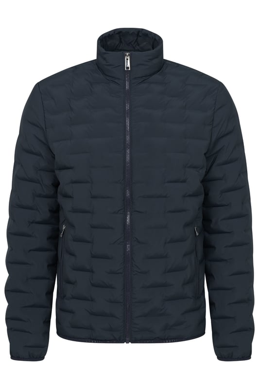 Der bugatti Blouson in leichter Steppoptik bietet Dir optimalen Tragekomfort und eine bequeme Passform dank ´Regular Fit`. Mit seinem eleganten Stehkragen und praktischen Reißverschlusstaschen ist er der ideale Begleiter für lässige Anlässe. Perfektioniere Deinen Look mit diesem vielseitigen Herrenblouson.