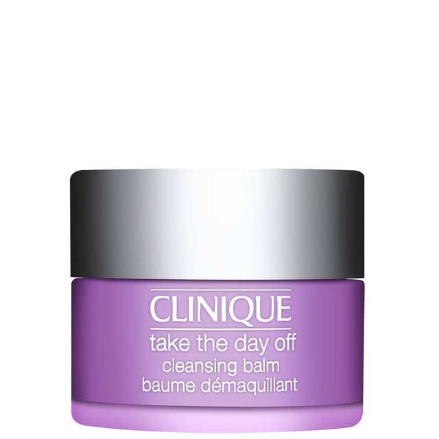 Experience the ultimate makeup removal with Clinique's Take The Day Off Cleansing Balm. This luxurious 1oz balm transforms from a soft-solid to a soothing oil, effortlessly dissolving even the most stubborn makeup, sunscreen, dirt, and impurities without leaving any oily residue. Suitable for all skin types, it ensures your skin feels clean, comfortable, and refreshed. Allergy tested and fragrance-free, this cleansing balm is perfect for those who wear makeup daily. Treat your skin to the gentle care it deserves with Clinique.