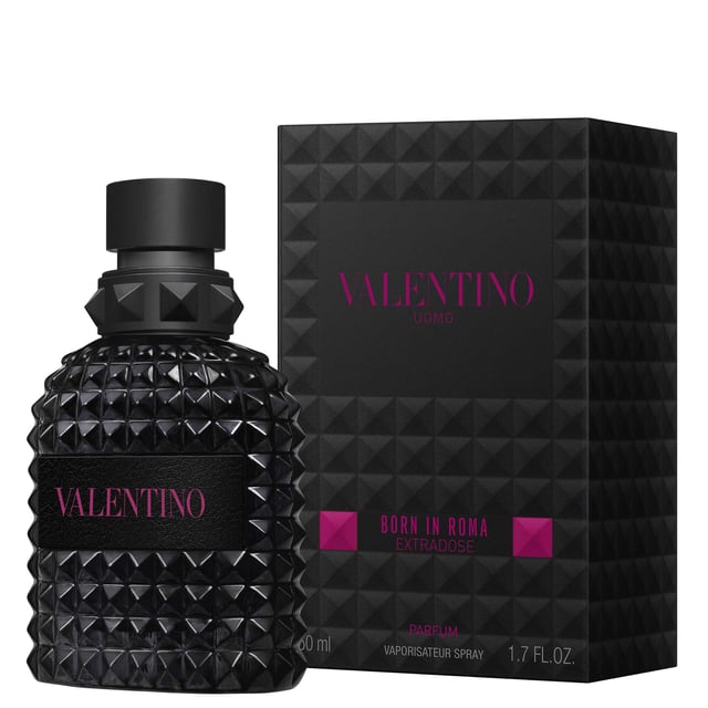 Immerse yourself in the allure of the Eternal City with Valentino Born In Roma Extradose Uomo Eau de Parfum Spray. This luxurious fragrance features an ambery woody fougère blend, capturing the essence of a vibrant Roman night. The powerful notes of vetiver, rich spices, and lavandin create an irresistible aura of seduction. Perfect for the modern man, this scent invites you to embrace your individuality and express your passions. Unleash your extraordinary self with each spray and let the world see the true you.
