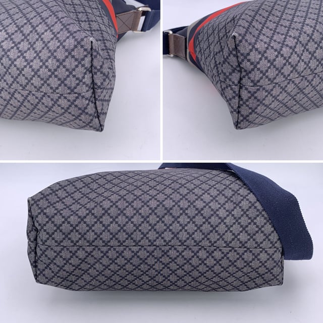 VINTAGE, RRP AS NEW
A nod to sporty sophistication with unmistakable Gucci flair, the Diamond Messenger Shoulder Bag is a standout piece from the Italian house's contemporary era. Unisex model, the bag is crafted from durable printed blue nylon, and combines utilitarian function with signature heritage Condition Rating: B - VERY GOOD CONDITIONCondition Details: Gently used. Some normal wear of use on bottom corners. Some light scratches on brown leather trim. Please check the images carefully. Please ask if you need to know more details or if you have any doubts.Measurements (cm):Depth: 12.7Height: 29.2Length: 35.6Other Details: Dustbag? NoKeys? NoBox? No Measurments:  width: 127 mm length: 356 mm height: 292 mm strap length: 0 mm handle drop: 0 mm