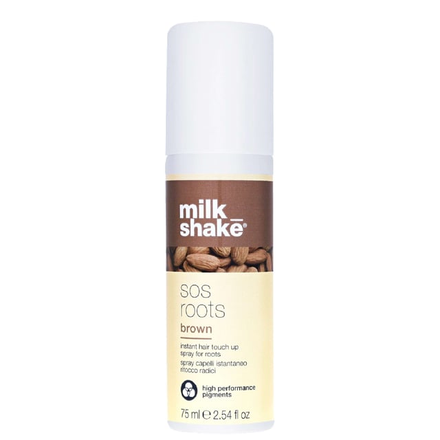 Transform your hair in seconds with Milk_shake SOS Roots Brown, an innovative solution for concealing grey hairs while maintaining a natural look. This easy-to-use spray features mineral-based pigments that provide intense color without leaving any residue. To apply, simply hold the can 10cm from your roots and spray in short bursts. Comb along the hairline or parting for even distribution and allow to dry. Ideal for women seeking a quick touch-up, this 100g product ensures you look your best anytime, anywhere.