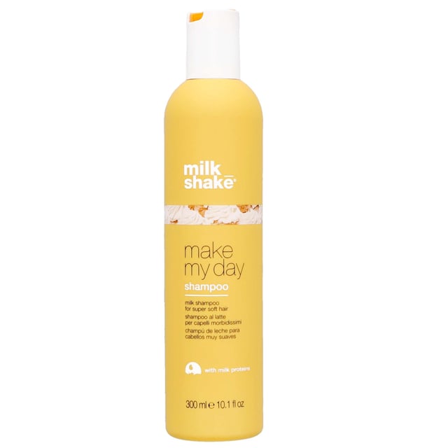 Discover the power of Milk_shake Make My Day Shampoo, a luxurious everyday shampoo designed to rejuvenate your hair. Infused with essential vitamins and nourishing ingredients, this creamy formula provides gentle cleansing while promoting strong hair. Enriched with milk proteins, it enhances resilience and vitality for healthy results. Goji berries provide vitamins and minerals to keep hair hydrated, while raspberry and strawberry extracts support a healthy scalp. For best results, apply to damp hair, lather, and rinse thoroughly.