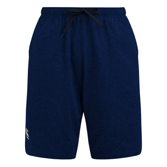 Canterbury Mens Cotton Shorts (Navy) Material: Cotton. Fabric: Stretch. Design: Embroidered Logo, Plain. Pockets: 2 Side Pockets, Open Pockets. Fabric Technology: Breathable, Flexible, Lightweight, Moisture Wicking, Quick Dry, Vapodri. Waistline: Elasticated. Side Seams, Unrestricted Movement. Fit: Casual.