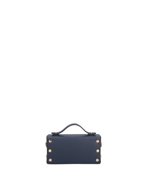 Bolso de mano mujer Hecho en Italia - Modelo Aurelia - Cuero genuino - 18.0 x 9.5 x 5.0 cm