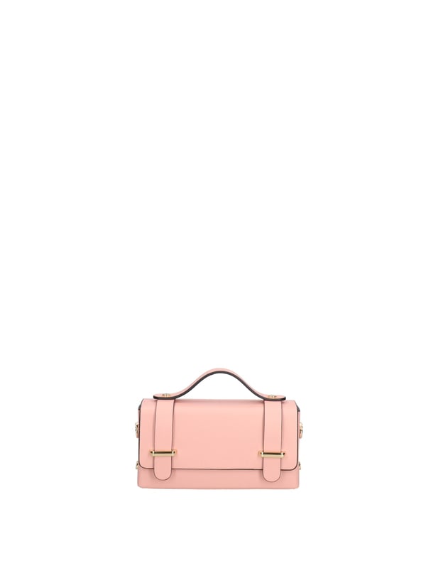 Bolso de mano mujer Hecho en Italia - Modelo Aurelia - Cuero genuino - 18.0 x 9.5 x 5.0 cm