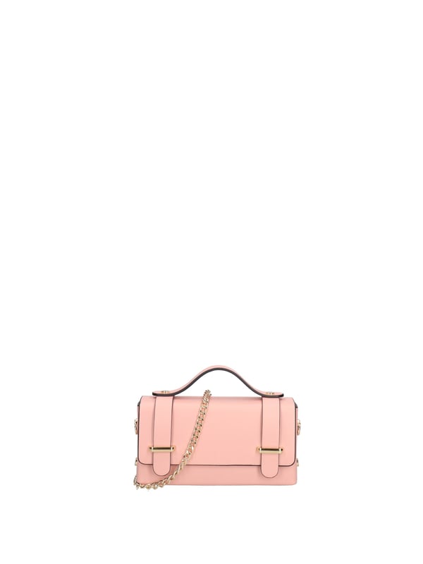 Bolso de mano mujer Hecho en Italia - Modelo Aurelia - Cuero genuino - 18.0 x 9.5 x 5.0 cm