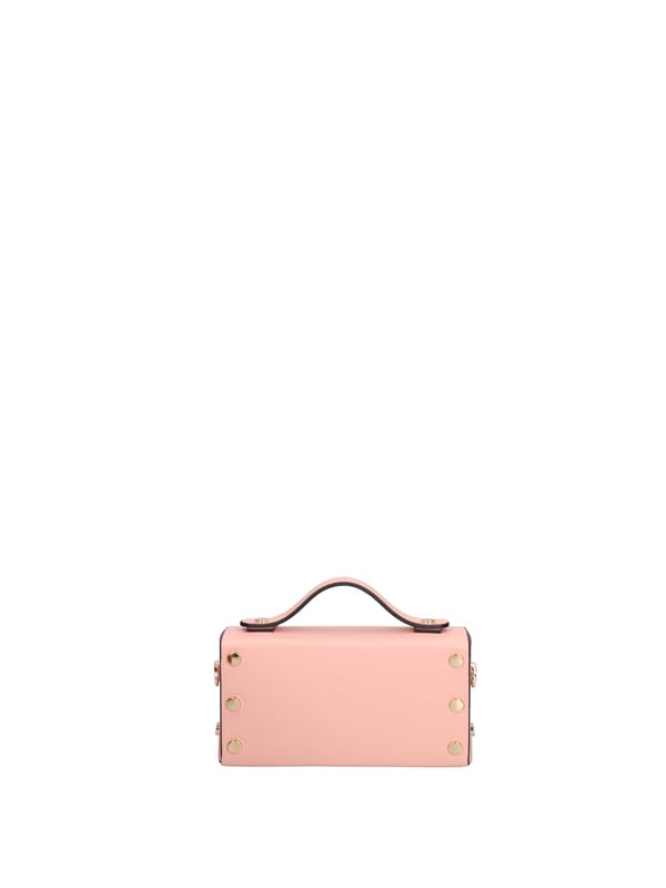 Bolso de mano mujer Hecho en Italia - Modelo Aurelia - Cuero genuino - 18.0 x 9.5 x 5.0 cm