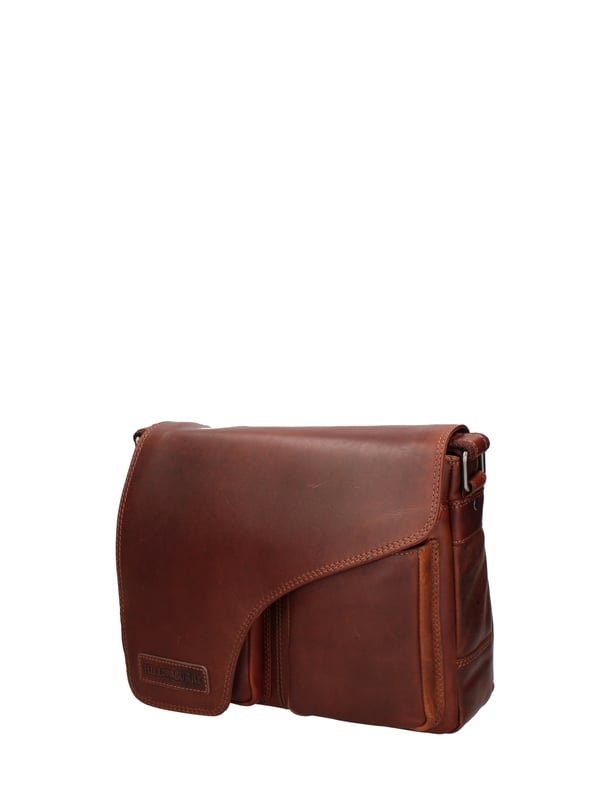 Heren schoudertas echt leer - Bromley model - 30.0 x 24.0 x 10.0 cm
