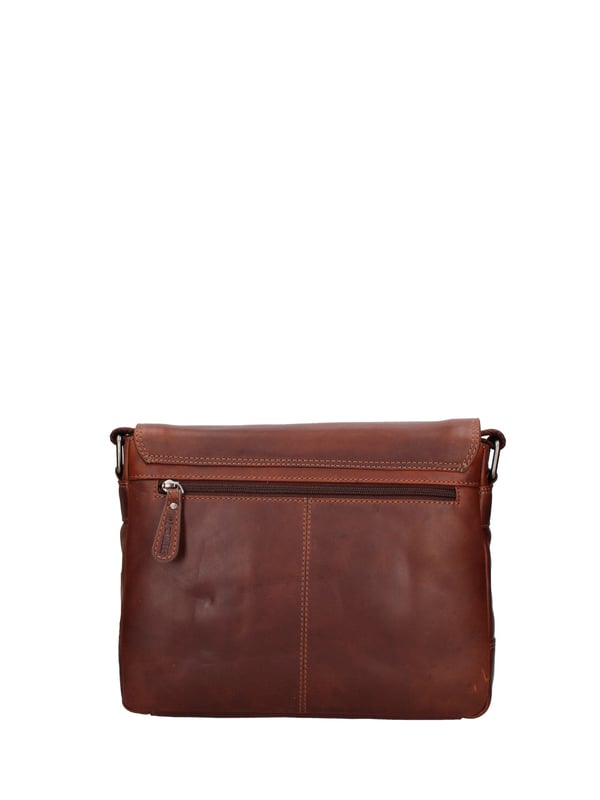 Heren schoudertas echt leer - Bromley model - 30.0 x 24.0 x 10.0 cm