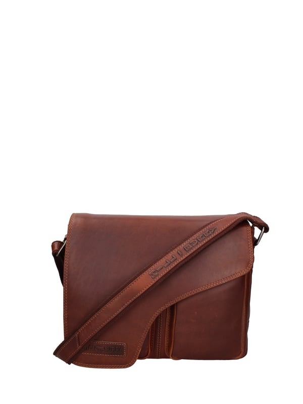 Heren schoudertas echt leer - Bromley model - 30.0 x 24.0 x 10.0 cm