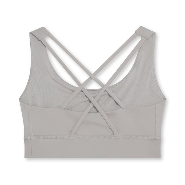 PRODUCT STORY:  Dial up your workouts with the Training Mid Impact Bra. The perfect blend of comfort, function and design. FEATURES AND BENEFITS: dryCELL: Performance technology designed to wick moisture from the body and keep you free of sweat during exercise. DETAILS: Medium Impact Support built for Versatile Performance with double strap and removable pads for ultimate comfort; Internal breathable lining for enhanced versatility.