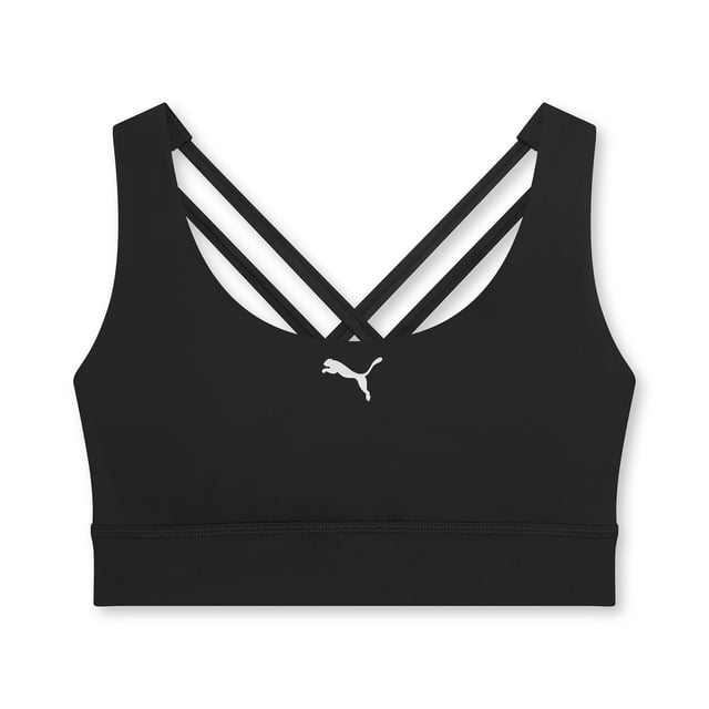 PRODUCT STORY:  Dial up your workouts with the Training Mid Impact Bra. The perfect blend of comfort, function and design. FEATURES AND BENEFITS: dryCELL: Performance technology designed to wick moisture from the body and keep you free of sweat during exercise. DETAILS: Medium Impact Support built for Versatile Performance with double strap and removable pads for ultimate comfort; Internal breathable lining for enhanced versatility.