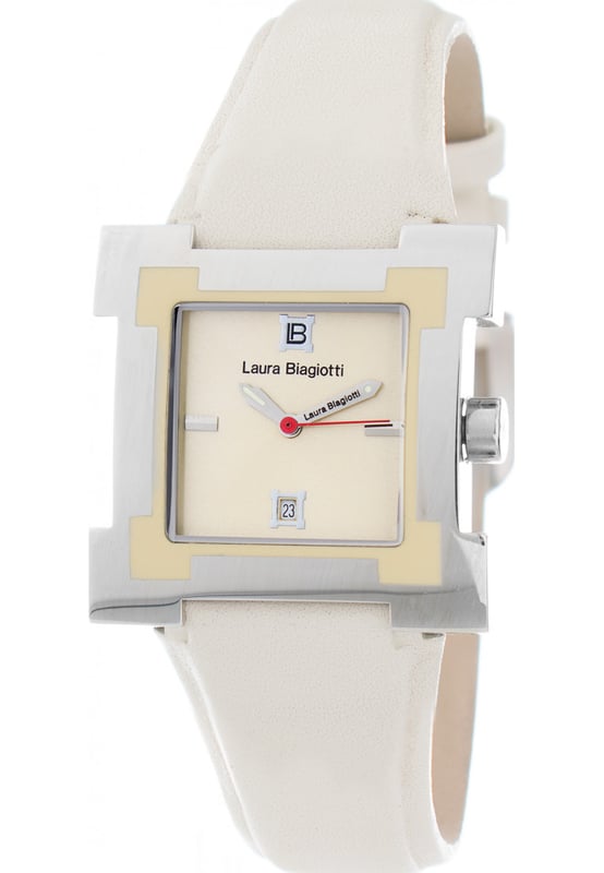 Laura Biagiotti Dameshorloge Kwarts Geel• Materiaal kastdeksel: Roestvrij staal• Soort glas: Mineraal• Materiaal Band: Leer• Kleur kast: Geel• Waterdichtheid: 0 m (0 ATM)• Diameter: 28 mm