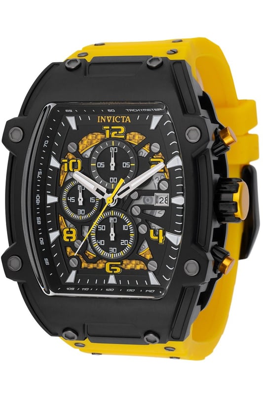 Invicta S1 Rally - Diablo 42350 Heren Horloge - Quartz Uurwerk - Roestvrij Staal Met Zwarte Wijzerplaat 48mm Colour Black