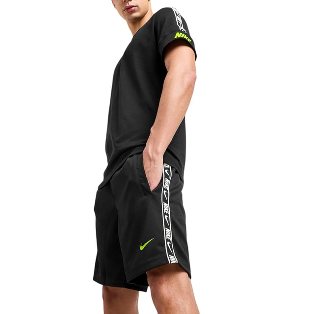 Nike Mens Tracksuit T Shirts Tape Shorts Set NSW Repeat Fleece