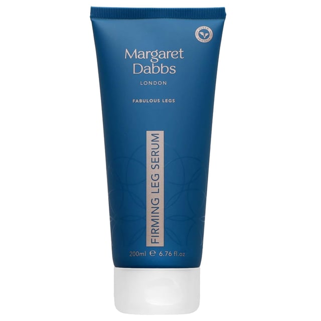 Transform your legs with Margaret Dabbs London Firming Leg Serum. This 200ml serum is designed to tone, tighten, and revitalize your skin, effectively reducing the appearance of cellulite. Its cooling and energizing formula promotes lighter, slimmer, and more youthful-looking legs. Enriched with Legance, it helps improve water retention and alleviates tired, heavy legs. The included V-Tonic Complex stimulates circulation for enhanced revitalization. For best results, apply generously to your legs and massage in. Experience the difference in your leg care routine today!
