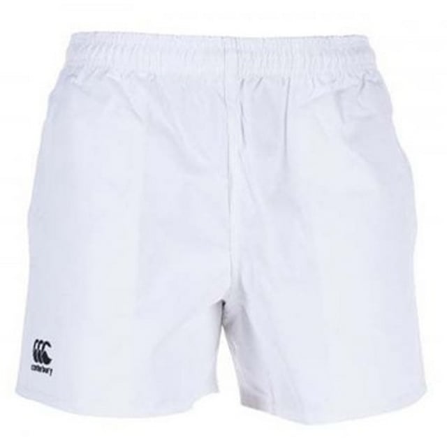 Canterbury - "Professional 2.0" Sweat-Shorts für Herren/Damen Unisex (Weiß) 95% Recyceltes Polyester, 5% Elastan. Design: Logo, Unifarben. GSM (Gramm pro Quadratmeter): 220. Taschenart: Zwei Taschen, Riegelstich. Zum Überziehen. Taille: Elastisch, Kordelzug innen.