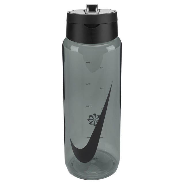 71,5% Tritan, 22,9% Polypropyleen, 3,1% Thermoplastisch Vulcanizaat, 1,5% Silicone, 1% Roestvrij Staal. BPA-vrij. Hoogte: 23cm. Breedte: 6.5cm. Lekvrij deksel, zachte vingerlus, draaidop. Ontwerp: Swoosh. Inhoud: 680ml.