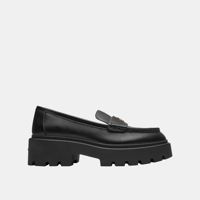 Lucy Lug Sole Leather Loafer