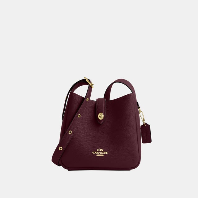 Hadley Mini Crossbody in Pebbled Leather, Inside zip pocket,  Length: 20.00 cm,  Width: 6.50 cm,  Height: 19.00 cm