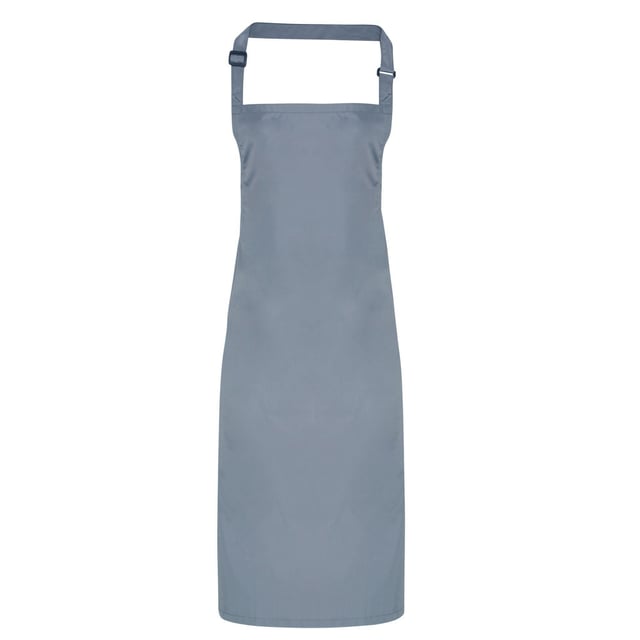 Premier - Herren/Damen Unisex Schürze, mit Latz (Dunkelgrau) 100% Polyester. Gewebe: Polyester. Marke: Premier. PU-Beschichtung. Länge: 86 cm. Breite: 72 cm. anpassbar, Schnalle, Krawatte. Gewebetechnik: Wasserfest. Design: Unifarben. Sicherheitsstandards: Amfori-Freigabe, BSCI, REACH-konform, Sedex, WRAP Zertifikat. GSM (Gramm pro Quadratmeter): 110.