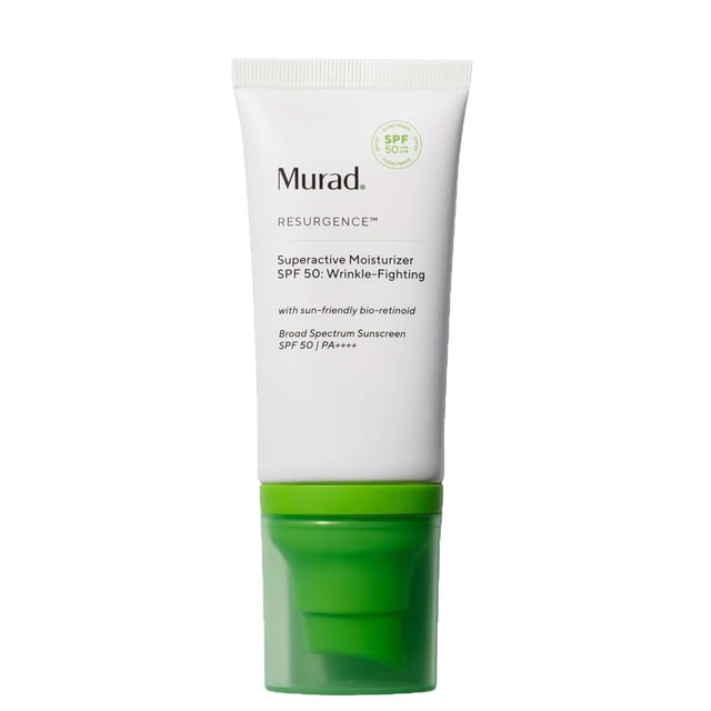 Experience the ultimate in skincare with Murad Superactive Moisturizer SPF50, a powerful 3-in-1 formula that hydrates, protects, and rejuvenates your skin. This advanced moisturizer features a bio-retinoid that smooths fine lines and wrinkles while providing broad-spectrum SPF50 protection against harmful UV rays. In just one week, unveil a visibly firmer and more radiant complexion. Dermatologist-tested and suitable for all skin types, this non-irritating moisturizer is perfect for daily use. Apply evenly to your face, neck, and chest for the best results.