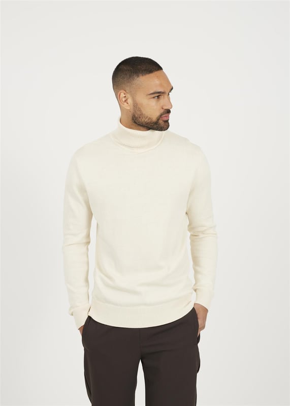 Brave Soul Men's Turtle Roll Neck Knitted Jumper
