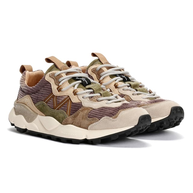 Einkaufen Für Flower Mountain Yamabushi Grüne Sneaker Stilvolle, langlebige Sneaker aus einem Ripstop-Nylon-Gewebe und einem Obermaterial aus Wildleder, die leichte Stärke und Atmungsaktivität bieten. Mit einer Futter aus Stoff und Leder, einer natürlichen antibakteriellen Korkeinlegesohle für Frische und einer ultraleichten Gummisohle.