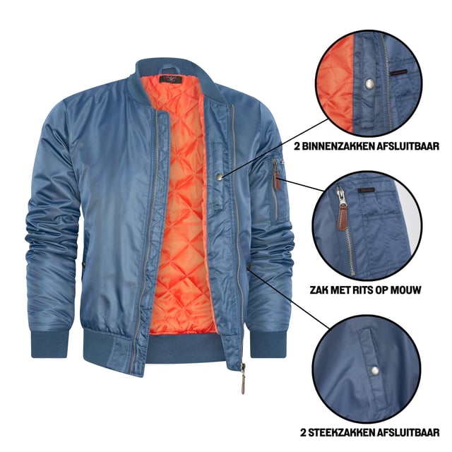 Navy Seal Jacket Navy von Cappuccino Italia in der farbe Blau und in größe M.