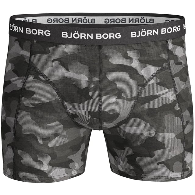12-Pack heren boxers van het merk Bjorn Borg. De boxershorts van Bjorn Borg zijn gemaakt van katoen en elastaan, waardoor de stof lekker veel rek heeft. Het zachte katoen zorgt voor een heerlijk draagcomfort.  Merk: Bjorn BorgModelnaam: 12-Pack MixCategorie: heren boxersMaterialen: katoen, elastaanKleur: zwart, blauw, grijs