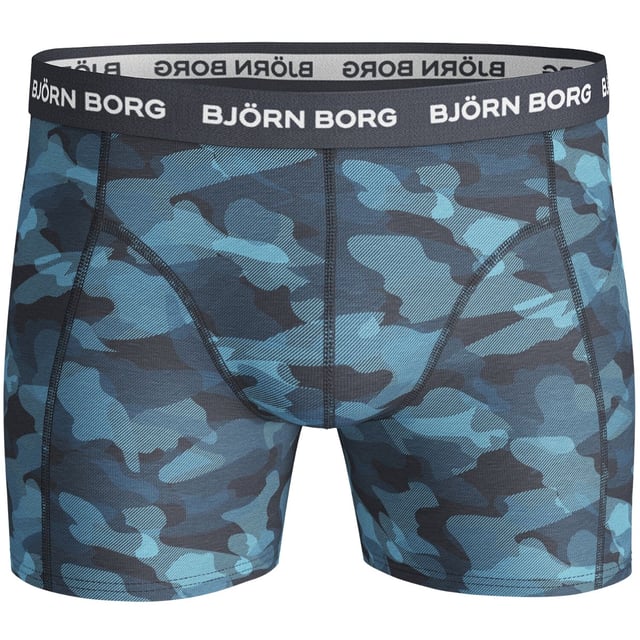 12-Pack heren boxers van het merk Bjorn Borg. De boxershorts van Bjorn Borg zijn gemaakt van katoen en elastaan, waardoor de stof lekker veel rek heeft. Het zachte katoen zorgt voor een heerlijk draagcomfort.  Merk: Bjorn BorgModelnaam: 12-Pack MixCategorie: heren boxersMaterialen: katoen, elastaanKleur: zwart, blauw, grijs