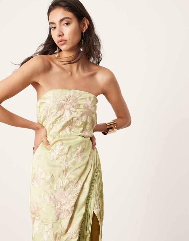 sachin and babi light blue dress Asos embroidered midi dress main image 0