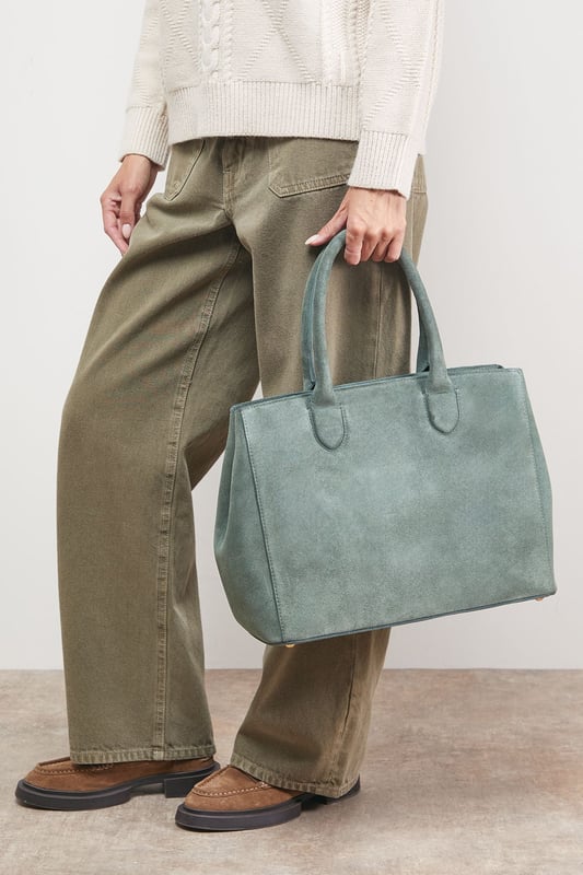 Francesca Suede Bag Camel main image 1