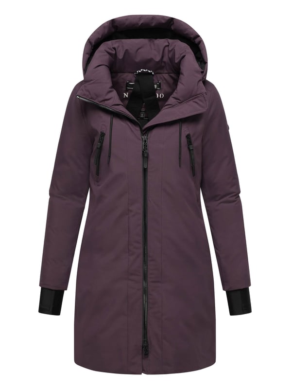 Der Damenparka Winterzart von Navahoo bietet maximalen Schutz und hohen Komfort an eisigen Tagen. Mit einer Wassersäule von 5.000 mm ist er wind- und wasserabweisend, während die warme Wattierung und Fleecefutter im Rücken- und Seitenbereich für ein wohliges Tragegefühl sorgen. Eine abnehmbare Kapuze mit langen Kordelzügen, verstellbares Taillenbündchen, Daumenschlitze sowie seitliche Belüftungsschlitze machen diesen Parka besonders funktional. Praktische Taschenlösungen innen und außen bieten Platz für alle Essentials. In 10 Farben und Größen S–6XL erhältlich – der ideale Mix aus Komfort, Funktionalität und urbanem Style.