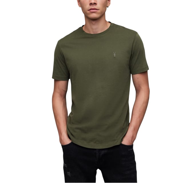 A classic tee crafted from pure cotton, this style sports a crew neckline, short sleeves and ALL SAINTS iconic logo embroidered to the chest.

ALL SAINTS Race Tonic Mens Solid T-Shirt
Made in India
100% Cotton
Crew neck
Short Sleeve
Ramskull Embroidered Logo at the chest
Slim fit
Summer Tees
Machine Wash (Please see the washing Instruction)