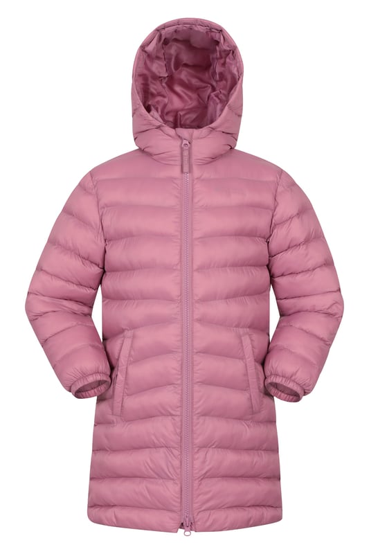 The Florence Longline Padded Jacket will ensure your little ones stay warm and toasty this winter. A lightweight jacket insulated with soft synthetic padding, in a longline style for extra coverage and features two convenient front pockets.   Lightweight - Great for travelling, comfortable to wear and easy to pack  Padded Insulation - Microfibre filling provides excellent heat retention, a synthetic alternative to down  Warm & Cosy - fabric feels soft on the skin and keeps you warm  (Ref: 029309)