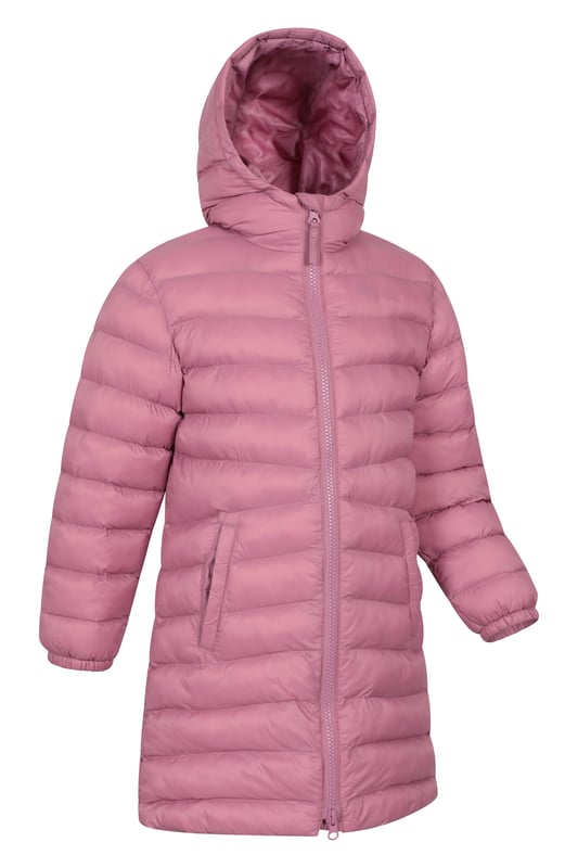 The Florence Longline Padded Jacket will ensure your little ones stay warm and toasty this winter. A lightweight jacket insulated with soft synthetic padding, in a longline style for extra coverage and features two convenient front pockets.   Lightweight - Great for travelling, comfortable to wear and easy to pack  Padded Insulation - Microfibre filling provides excellent heat retention, a synthetic alternative to down  Warm & Cosy - fabric feels soft on the skin and keeps you warm  (Ref: 029309)