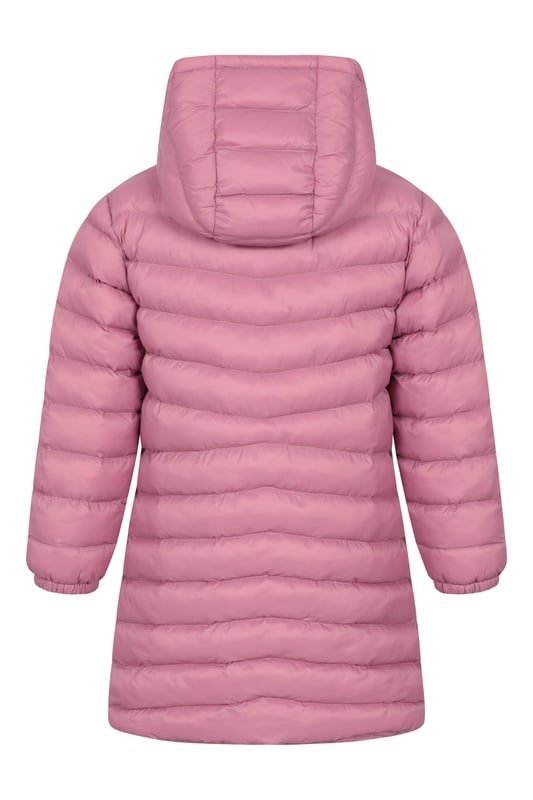 The Florence Longline Padded Jacket will ensure your little ones stay warm and toasty this winter. A lightweight jacket insulated with soft synthetic padding, in a longline style for extra coverage and features two convenient front pockets.   Lightweight - Great for travelling, comfortable to wear and easy to pack  Padded Insulation - Microfibre filling provides excellent heat retention, a synthetic alternative to down  Warm & Cosy - fabric feels soft on the skin and keeps you warm  (Ref: 029309)