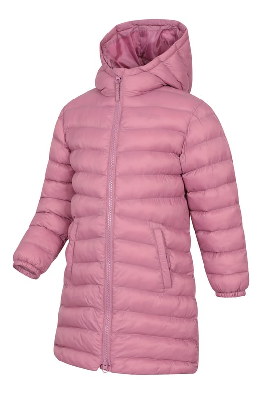 The Florence Longline Padded Jacket will ensure your little ones stay warm and toasty this winter. A lightweight jacket insulated with soft synthetic padding, in a longline style for extra coverage and features two convenient front pockets.   Lightweight - Great for travelling, comfortable to wear and easy to pack  Padded Insulation - Microfibre filling provides excellent heat retention, a synthetic alternative to down  Warm & Cosy - fabric feels soft on the skin and keeps you warm  (Ref: 029309)