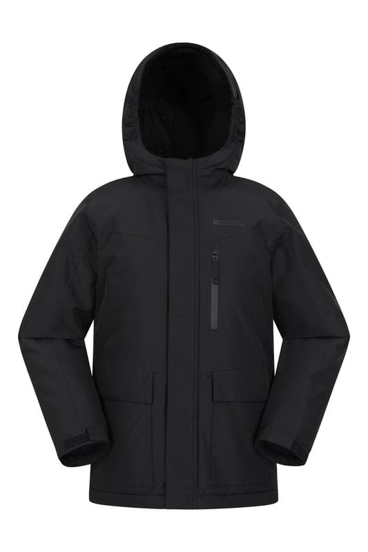 Our Noah Kids Borg Lined Waterproof Jacket is great for the colder months. Made of durable rip stop fabric with a waterproof outer and a fleece lining, this jacket will keep your child warm, comfortable and protected in cold and rainy conditions. It has pockets to safely carry the essentials and adjustable features for increased protection. (Ref: 056883)
