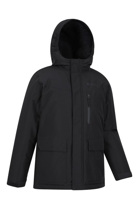 Our Noah Kids Borg Lined Waterproof Jacket is great for the colder months. Made of durable rip stop fabric with a waterproof outer and a fleece lining, this jacket will keep your child warm, comfortable and protected in cold and rainy conditions. It has pockets to safely carry the essentials and adjustable features for increased protection. (Ref: 056883)